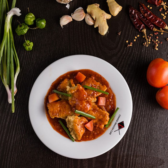 Fish with Spring Onion & Ginger