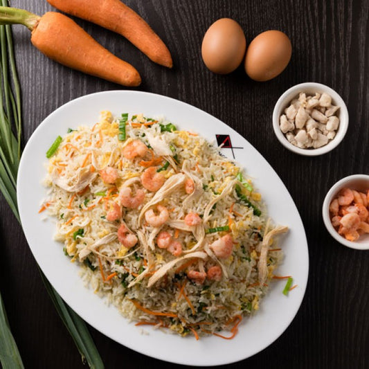 Fried Rice with Shrimp & Chicken