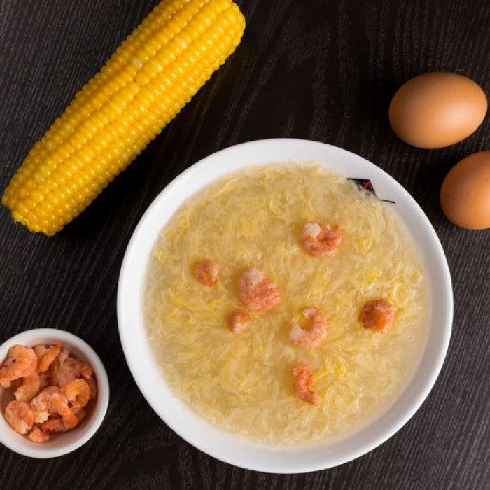 Sweet Corn Soup with Prawn