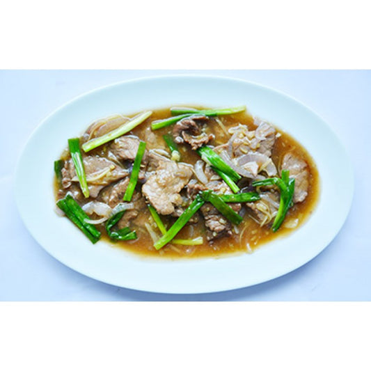 Sliced Beef with Spring Onion & Ginger