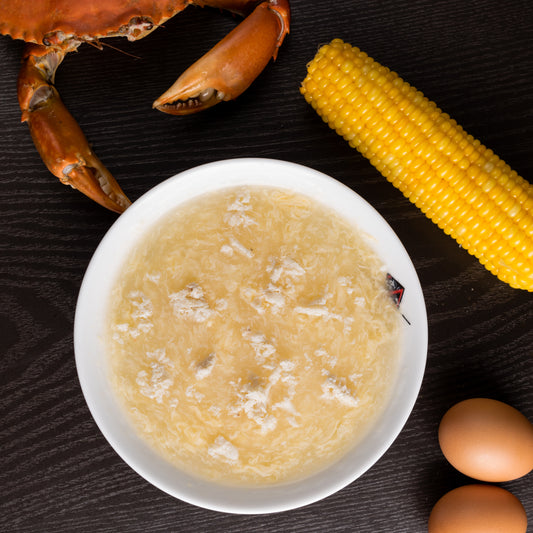 Sweet Corn Soup with Crab & Egg